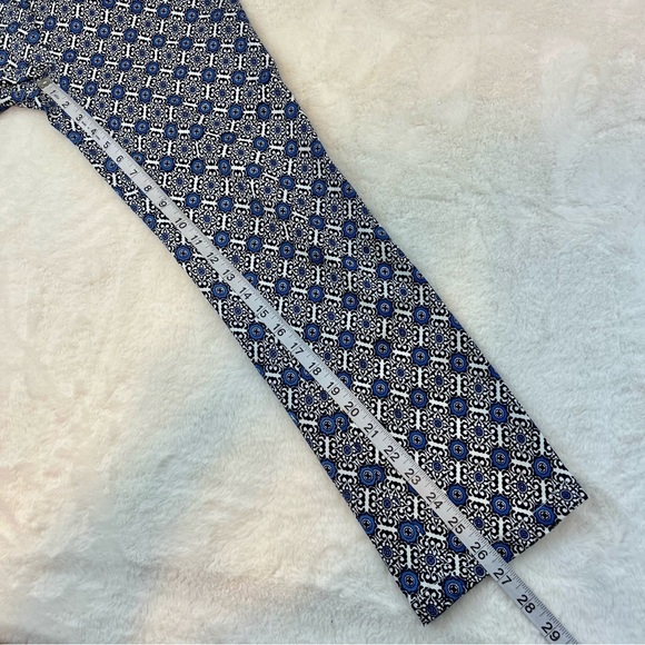 Jude Connally Womens Lucia Crop Stretch Knit Pants Blue Geometric Size Small - Picture 14 of 15